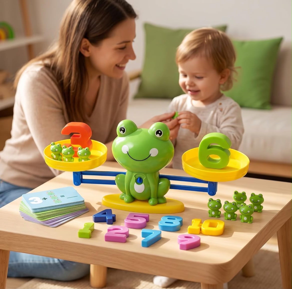 Frog Balance Math Counting Toy – Educational Number Learning & Counting Game for Kids