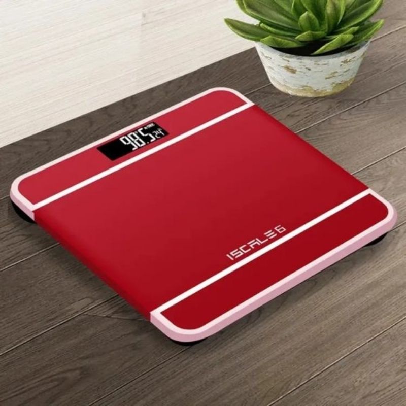 iScale Digital LED Bathroom Weighing Scale | Tempered Glass, Accurate & Automatic Weight Monitor